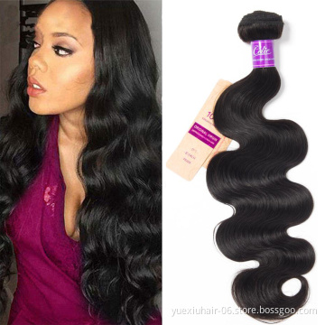 Factory Vendor Virgin Brazilian Human Hair Bundle and Closure Wholesale 100% Human Hair Extension Body Wave Hair Weave Bundle